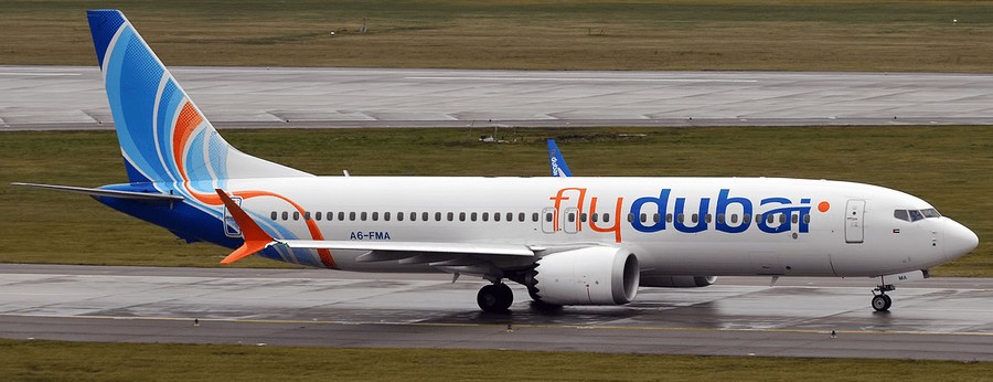 Самолёт Boeing 737 MAX 8 авиакомпании flydubai